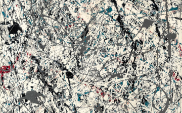 Figure 1: A section of Jackson Pollock's painting Number 19